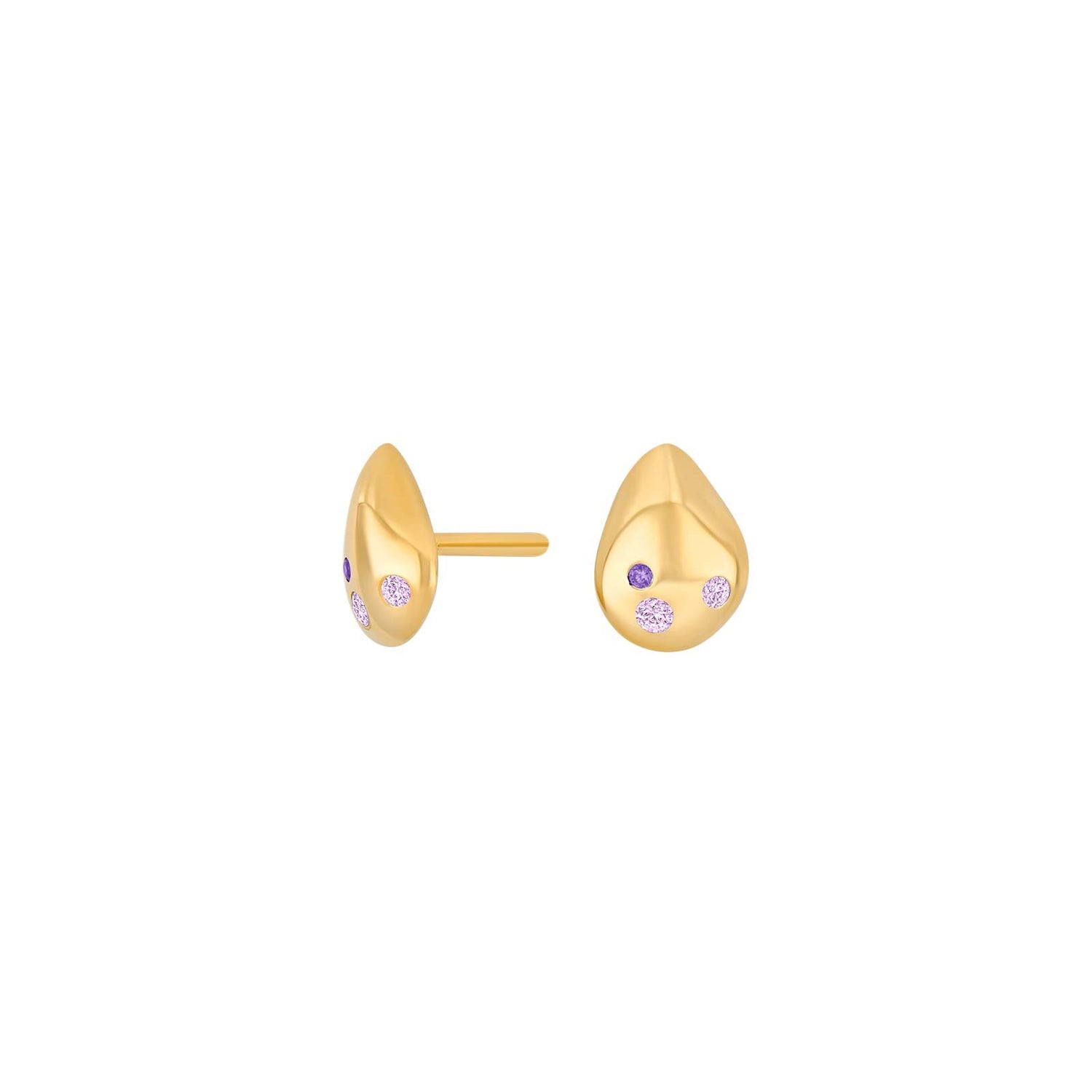 8 Karat Gold Ohrring m. cz