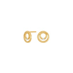 8ct. gold earrings w. cz