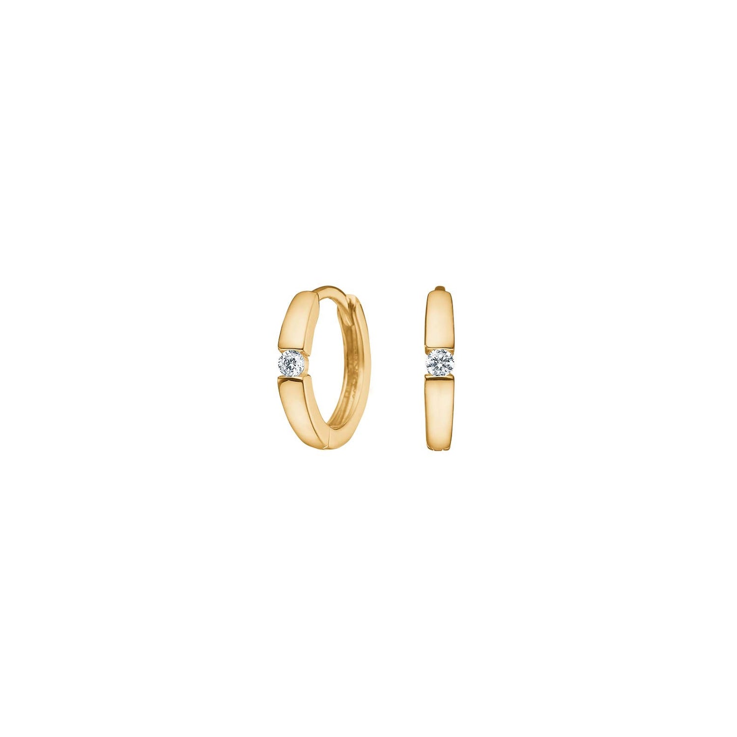 8 Karat Gold Ohrstecker cz
