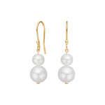 8ct. gold earrings w. FWT