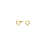 8ct. gold earrings hearts