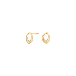 8ct. gold earrings w. cz