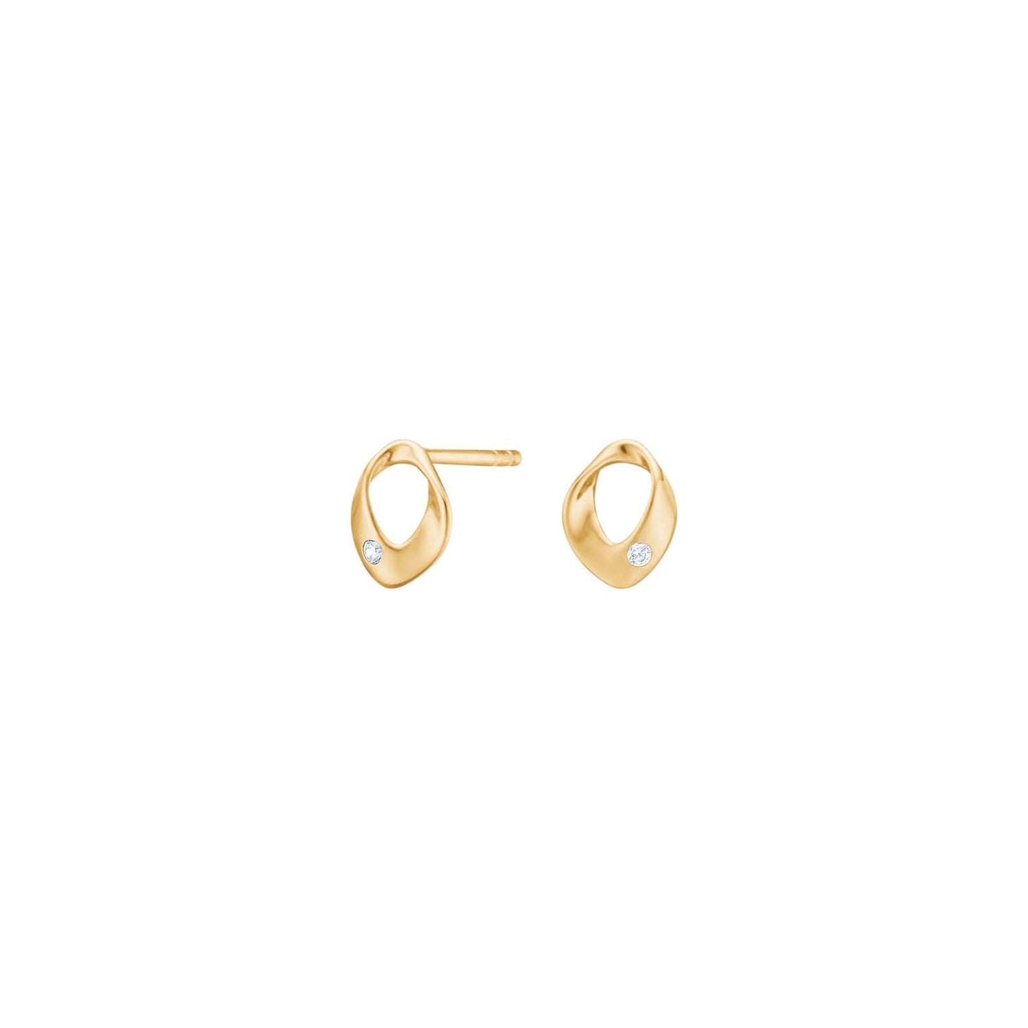 8Kt. Gold Ohrstecker m. cz