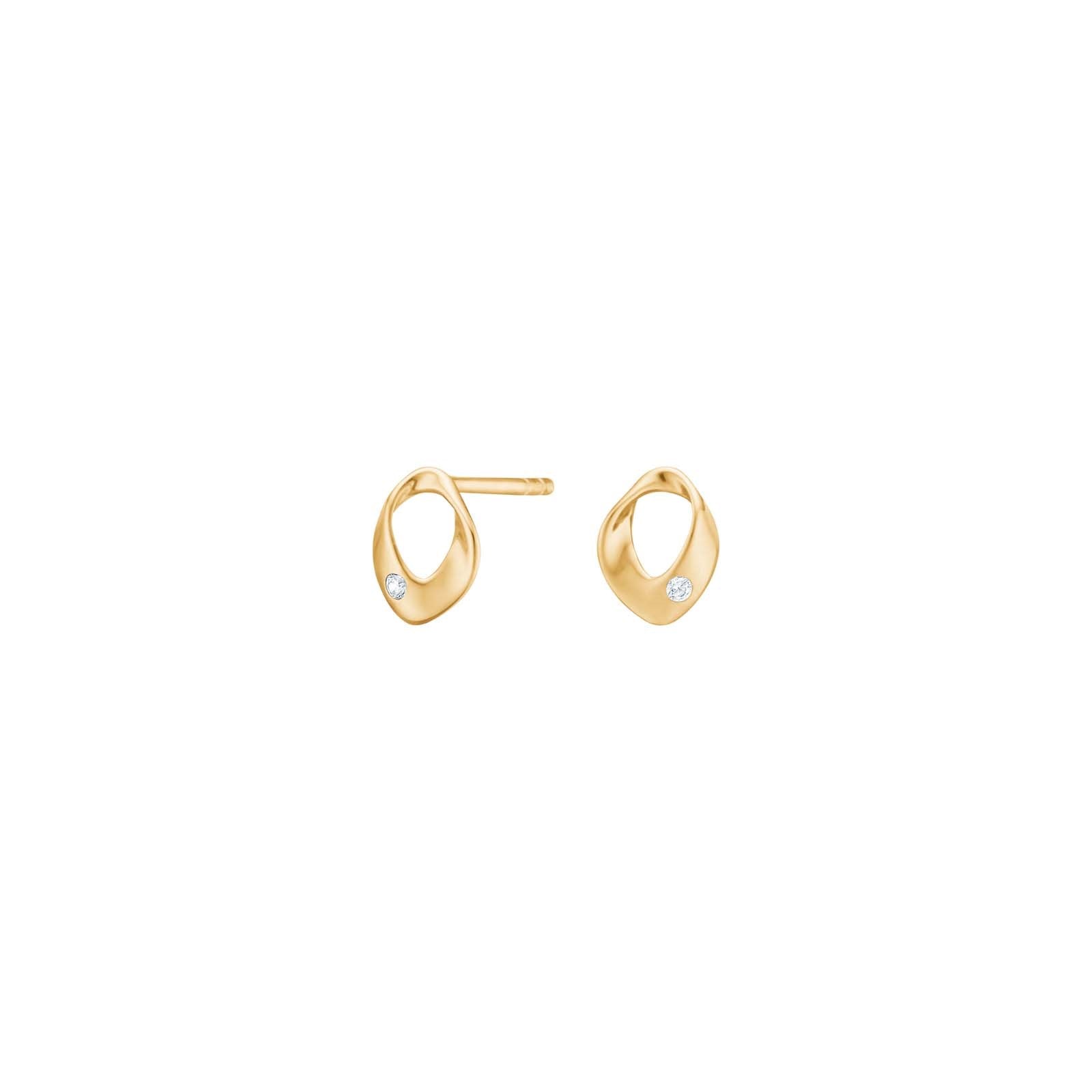 8Kt. Gold Ohrstecker m. cz