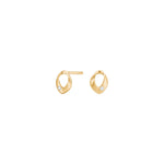 8ct. gold earrings w. cz