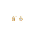 8kt. Gold Ohrstecker m. cz