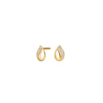 8kt. Gold Ohrstecker m. cz
