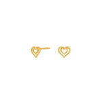 14Kt. Gold Ohringe herz