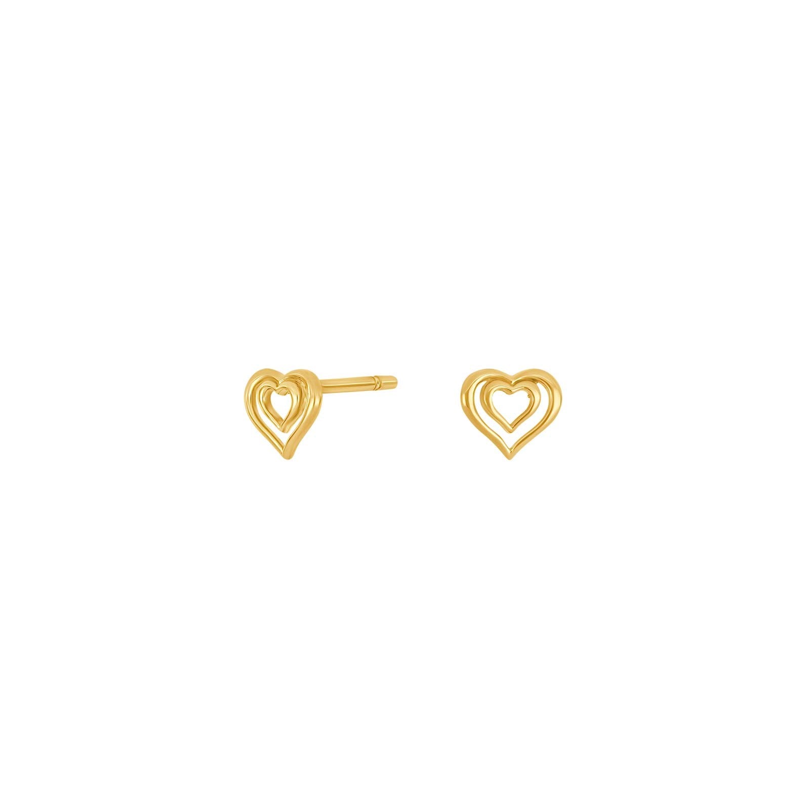 14Kt. Gold Ohringe herz