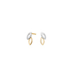 14kt. Gold Ohrstecker m. 0,056ct W/SI
