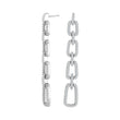 Silver earrings MIMINOR angular