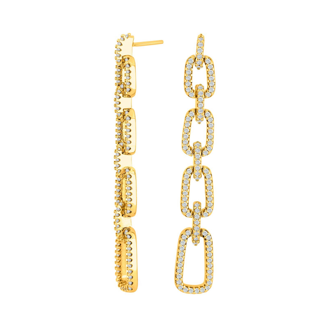 Silver earrings MIMINOR angular