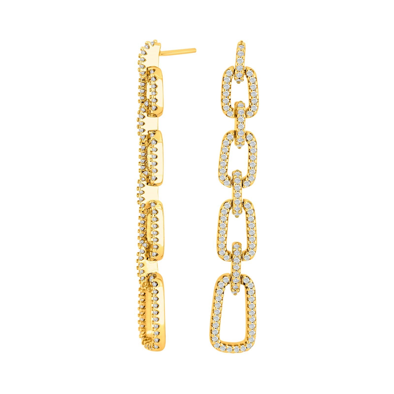 Silver earrings MIMINOR angular