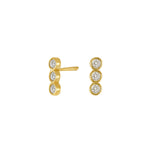 8ct. gold earrings w/cz
