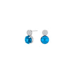 Rhd. Silber Ohrstecker OFELIANOR blau
