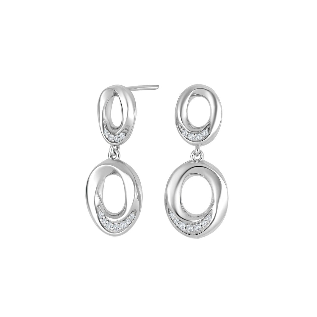 Silver earrings OLGANOR