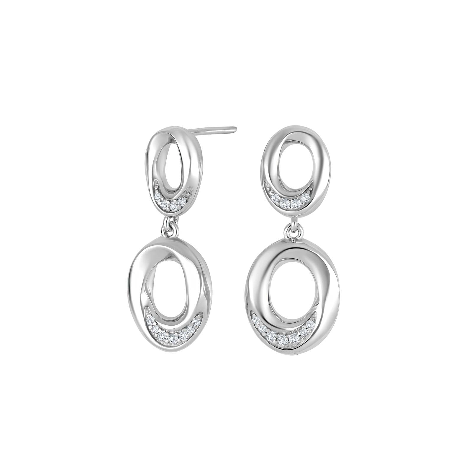 Silver earrings OLGANOR