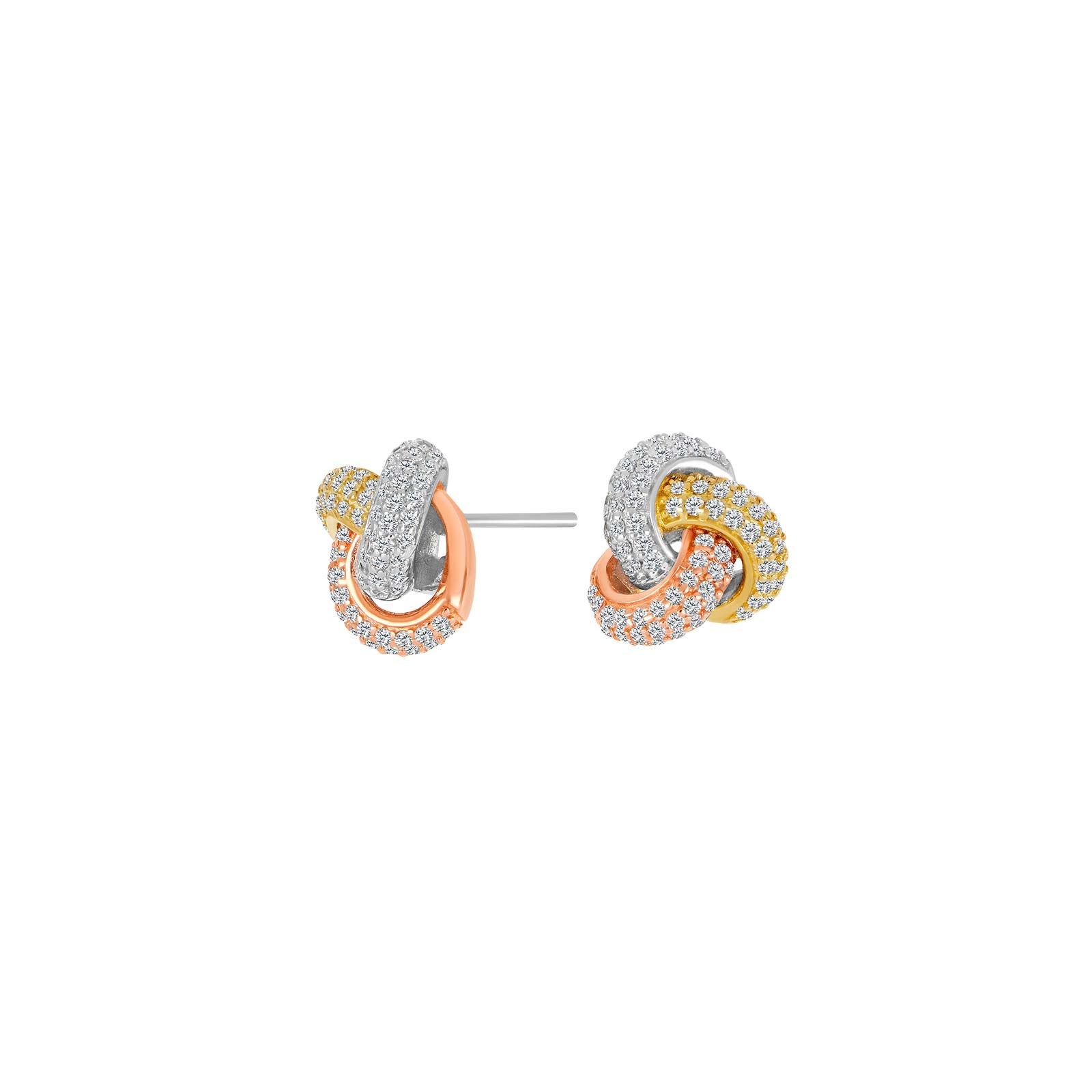 Rhodinierte Silber Ohrstecker OLIVIANOR