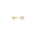 Silver earrings small heart BREEZE52