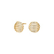 Silver ear studs large circle BREEZE52