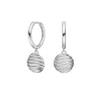 Silver earrings circle BREEZE52