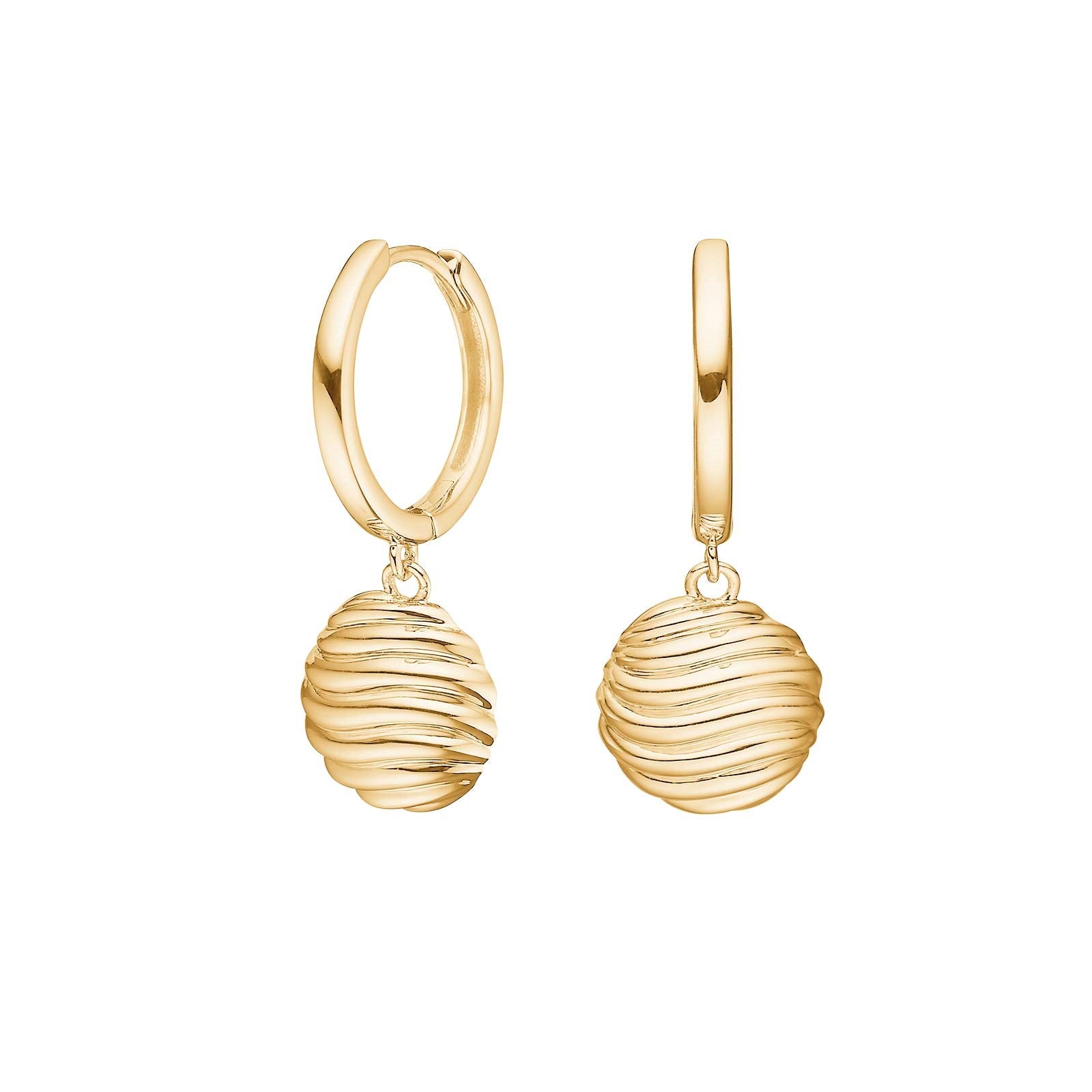 Silver earrings circle BREEZE52