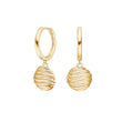 Silver earrings circle BREEZE52
