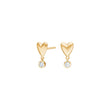 Silver ear studs RISANOR