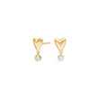 Silver ear studs RISANOR