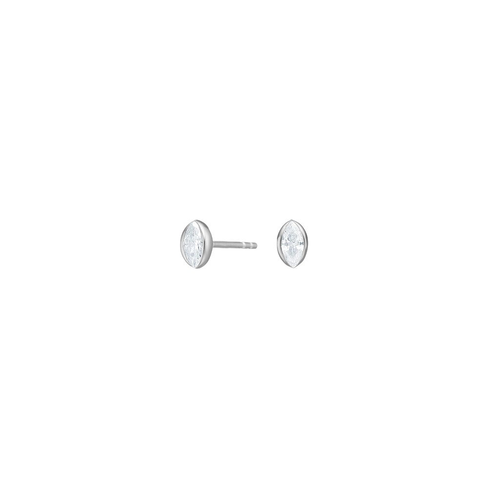 Silber-Ohrstecker TILDANOR - Rhodiniert