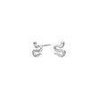 Silver earring small SNAKE52