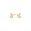 Silver earring small SNAKE52