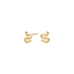 Silver earring small SNAKE52
