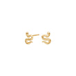 Silver earring small SNAKE52