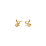 Silver earring small SNAKE52
