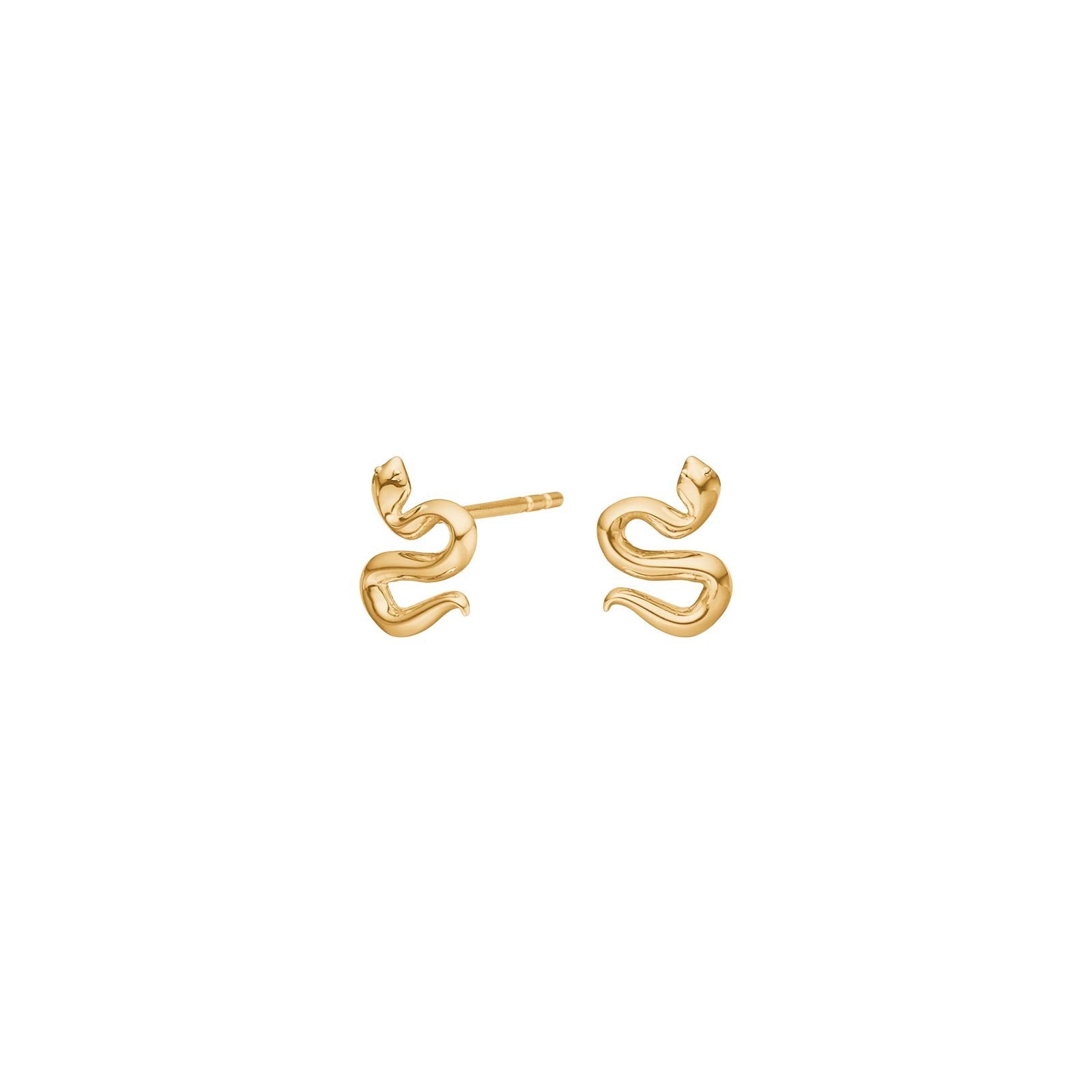 Silver earring small SNAKE52