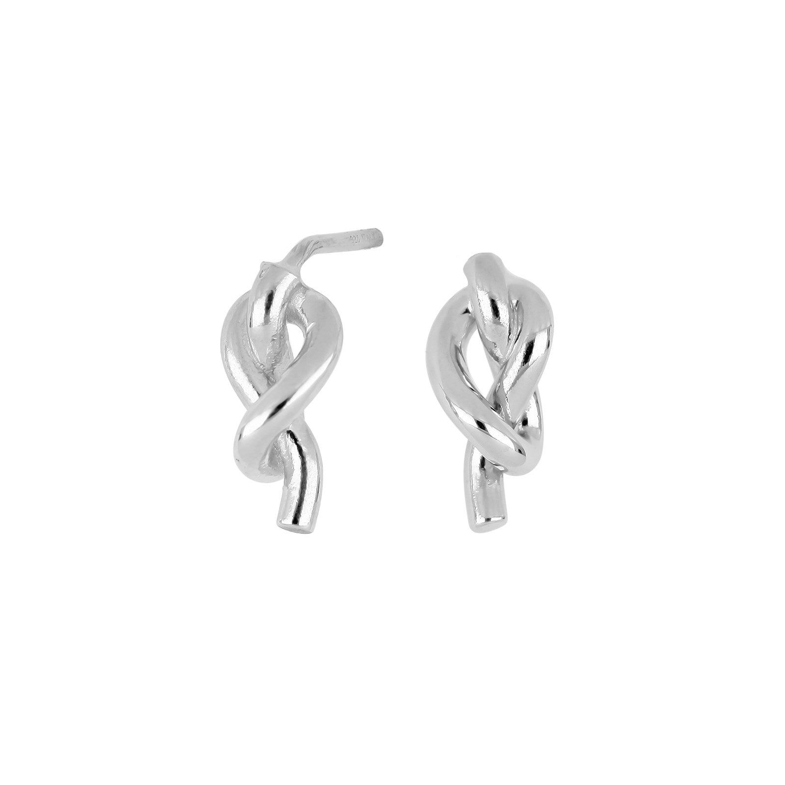 Rhod. Silver earring
