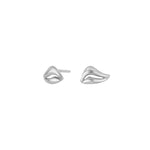 Rhod. silver earrings