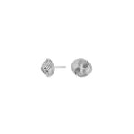 Rhod. silver earrings