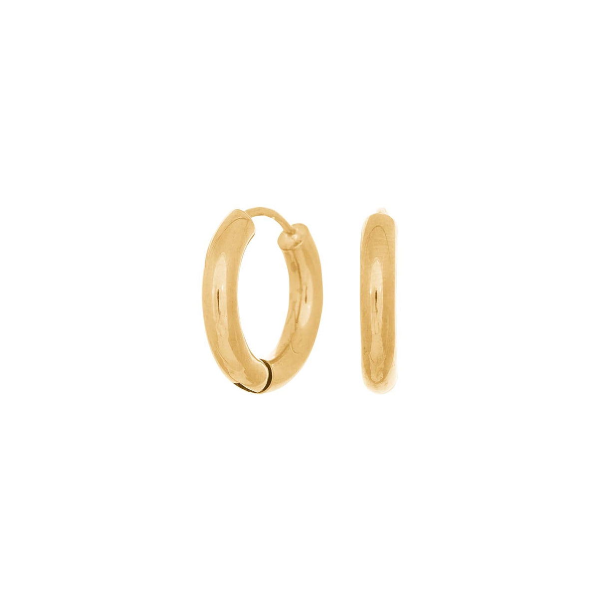 14ct. gold hoops 15mm