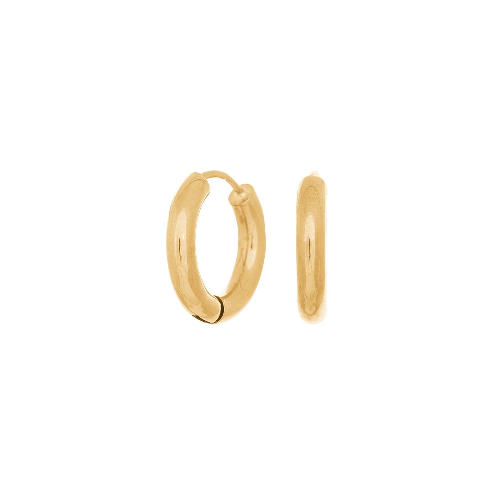 14kt. Goldohrringe 15mm