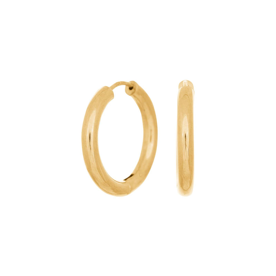 14kt. guldcreoler 20 mm