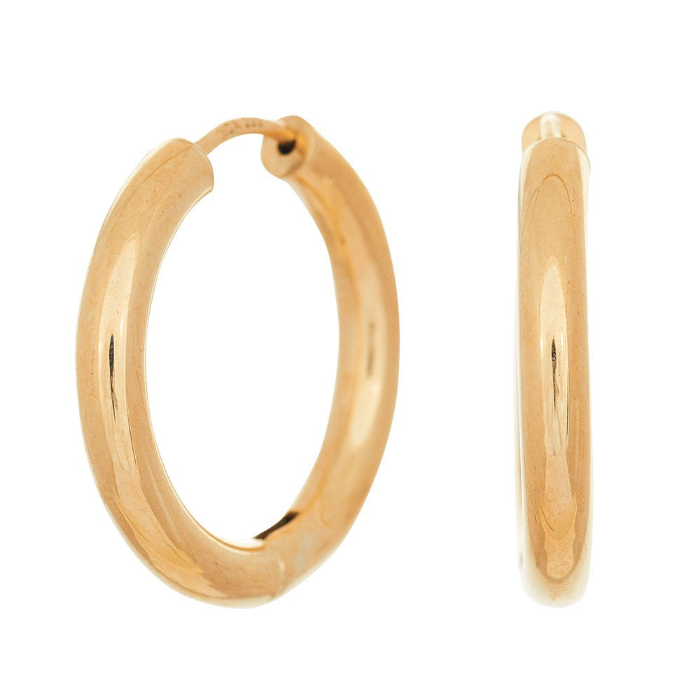 14kt. Goldohrringe 20mm