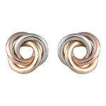 14ct. gold earrings bicolor knot