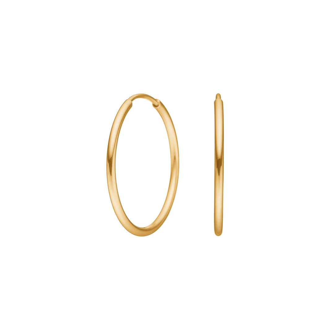 8ct. gold hoops 23mm