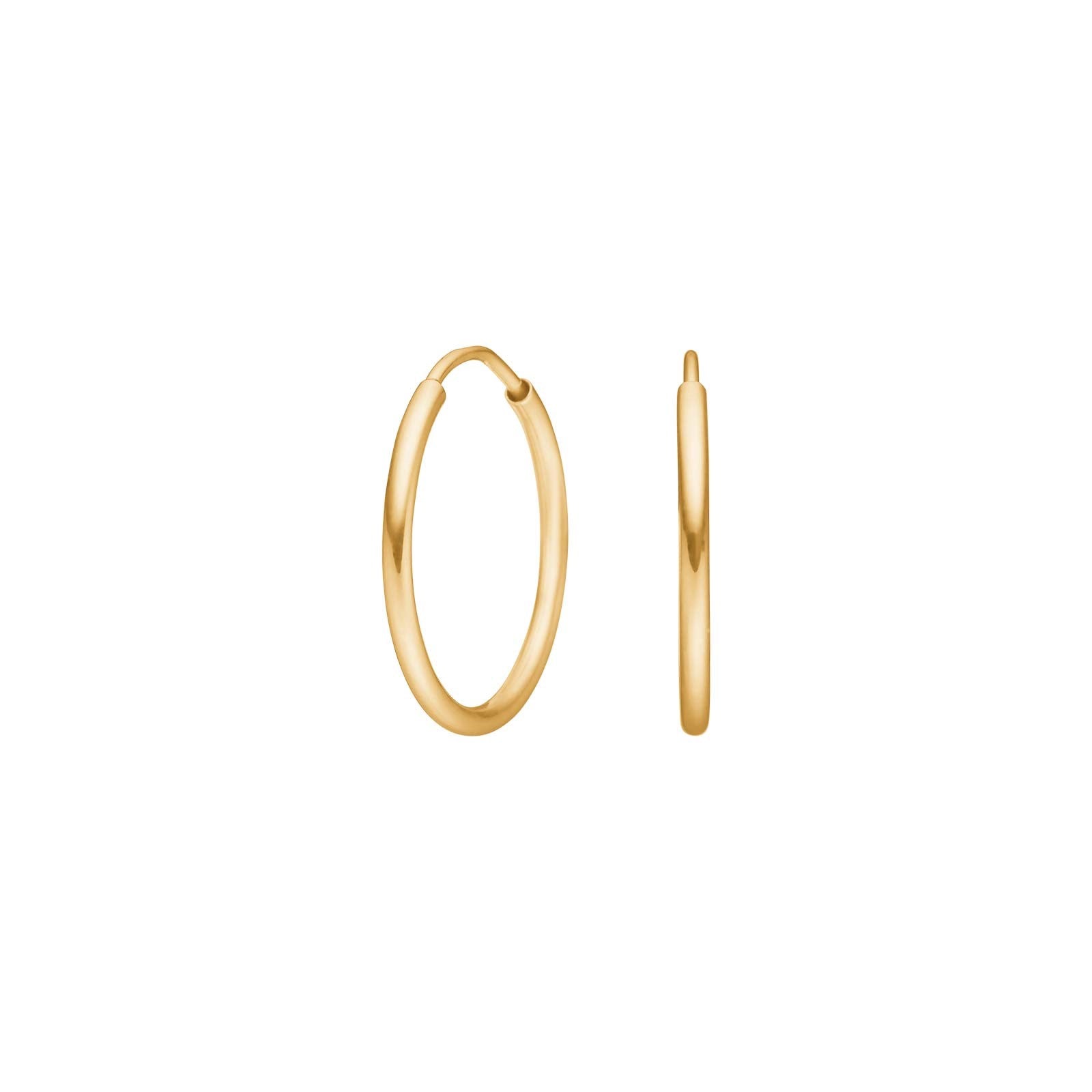 8kt. Goldohrringe 17mm
