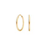 14kt. Goldohrringe 17mm