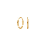 14kt. Goldohrringe 12mm