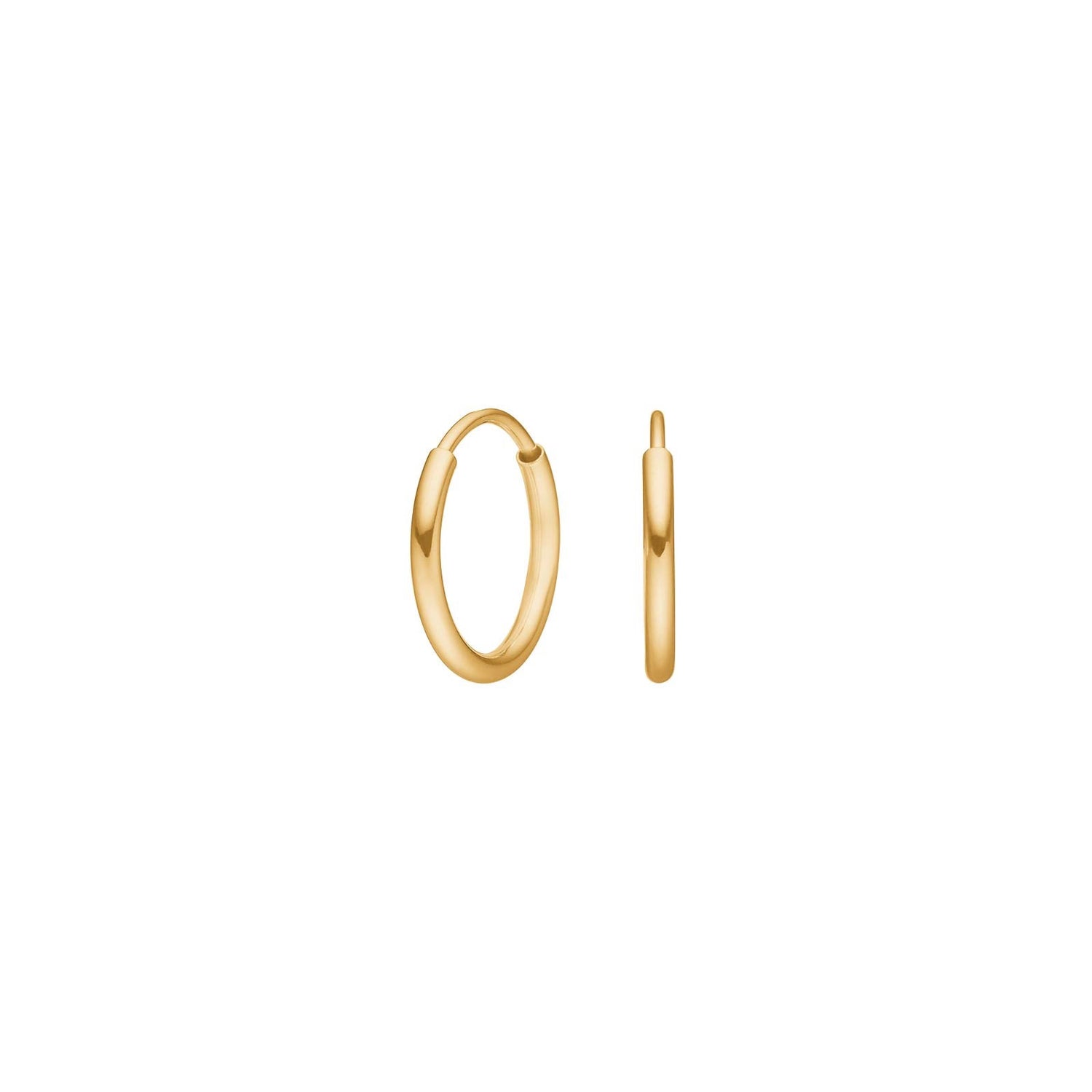 14ct. gold hoops 12mm