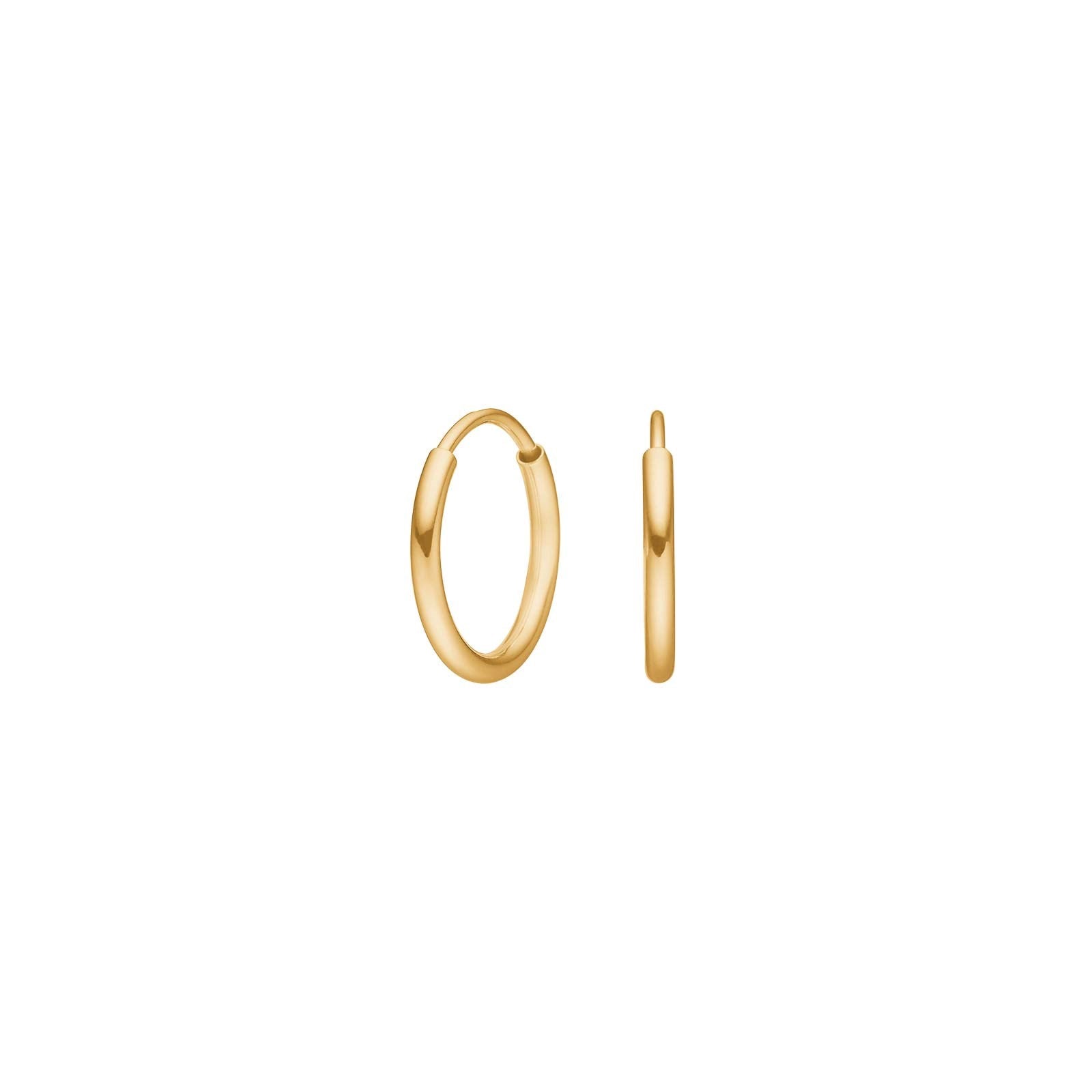 14kt. Goldohrringe 12mm
